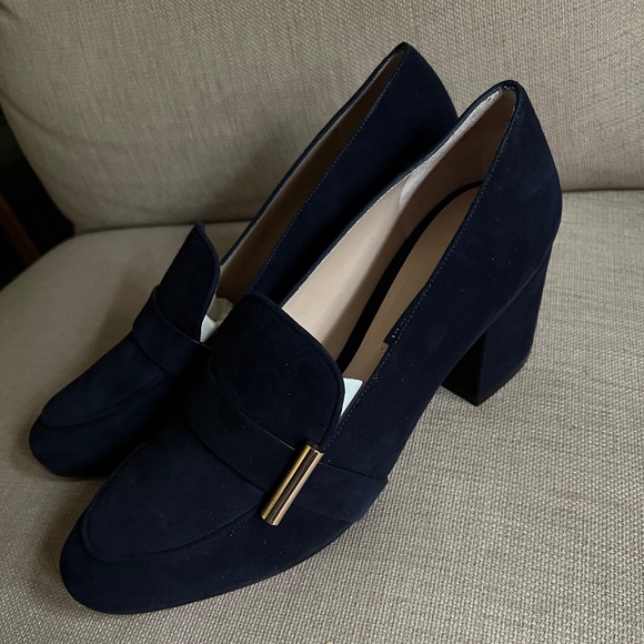Stuart Weitzman Preston Cylinder 70 Nice Blue Suede - 9M - Picture 1 of 3